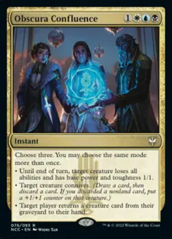 OBSCURA CONFLUENCE mtg NM-M New Capenna Commander Rare 1 Card - Image 1