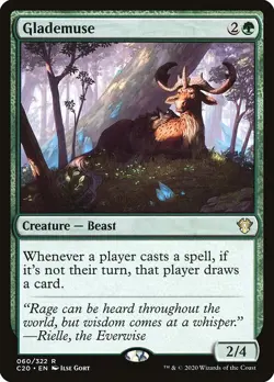 GLADEMUSE mtg NM-M Commander 2020 Rare 1 Card - Image 1