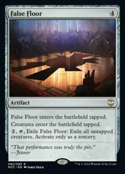 FALSE FLOOR mtg NM-M New Capenna Commander Rare 1 Card - Image 1