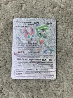 Pokemon Gardevoir&Sylveon GX HP260 Fairy Song Multi-Colored Foil Fan Art Card - Image 1