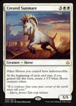 MTG NM English Crested Sunmare MTG Hour of Devastation - Image 1