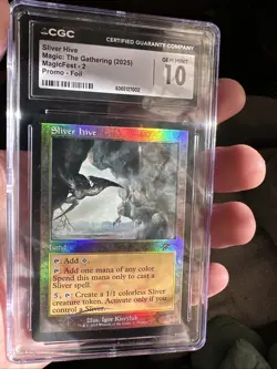 MTG Sliver Hive (Retro Frame) Secret Lair Drop Foil Graded CGC Gem Mint 10 🔥 - Image 1