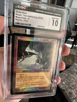MTG Sliver Hive (Retro Frame) Secret Lair Drop Foil Graded CGC Gem Mint 10 🔥 - Image 2