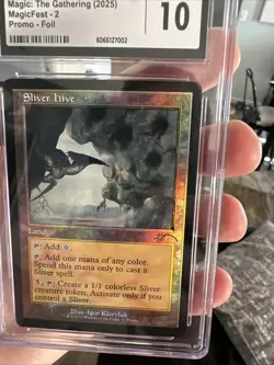MTG Sliver Hive (Retro Frame) Secret Lair Drop Foil Graded CGC Gem Mint 10 🔥 - Image 4