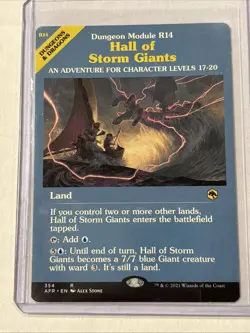 Hall of Storm Giants NM SHOWCASE Adventures in the Forgotten Realms MTG - Image 1