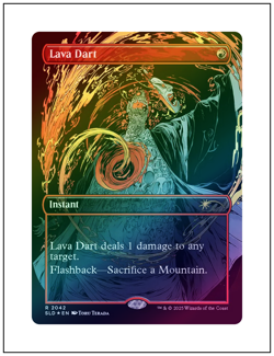 1x Lava Dart, Raised Foil, Secret Lair 2042, Magic MTG NM - Image 1