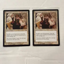 2x Faith Healer X1 Urza’s Saga NM Condition See Front/back Pics - Image 1