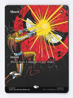Shock (Borderless) 0027 (M) MTG Spider-Man Marvel Universe Eternal-Legal (MAR) - Image 1