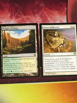 C6460 MTG MAGIC DIVINE REFLECTION 18 TEMPLE OF PLENTY 165 LP RARE - Image 1