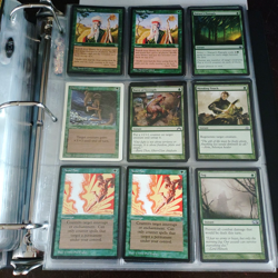 Vintage Green Spells Binder WORLDLY TUTOR CONSTANT MISTS MTG Magic Gathering - Image 1