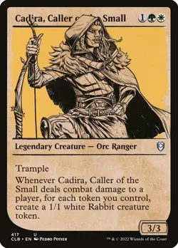 Showcase CADIRA, CALLER OF THE SMALL x4 mtg NM-M Commander Baldurs Gate 4 Unc - Image 1