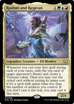 RASHMI AND RAGAVAN mtg NM-M Commander March of The Machine Mythic - Image 1