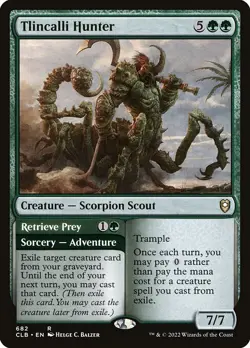 TLINCALLI HUNTER / RETRIEVE PREY mtg NM-M Commander Baldurs Gate Rare - Image 1