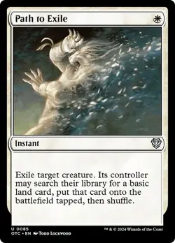 PATH TO EXILE x1 mtg NM-M Commander Outlaws of Thunder Junction 1 Unc - Image 1