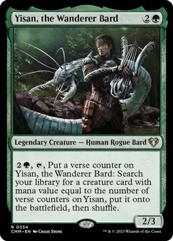 YISAN, THE WANDERER BARD mtg NM-M Commander Masters Rare - Image 1