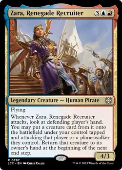 ZARA, RENEGADE RECRUITER mtg NM Commander Lost Caverns of Ixalan Rare - Image 1