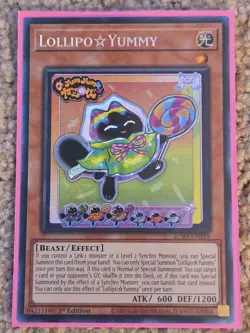 Yugioh! Lollipo☆Yummy *COLLECTOR'S RARE* Justice Hunters JUSH-EN018 In Hand NM - Image 1