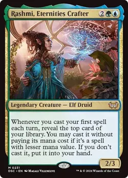 RASHMI, ETERNITIES CRAFTER mtg NM-M Commander Duskmourn 1 Mythic - Image 1