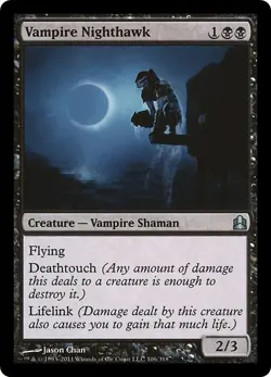 VAMPIRE NIGHTHAWK x1 mtg NM Commander 2011 1 Unc - Image 1