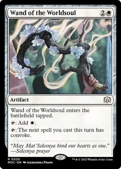 WAND OF THE WORLDSOUL mtg NM-M Commander March of The Machine 1 Rare - Image 1