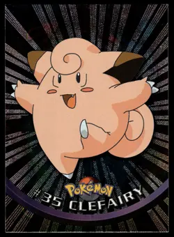 1999 Topps Pokemon TV 35 Clefairy Foil NM - Image 1