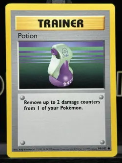 Pokemon Shadowless Base Set Common Potion 94/102 LP - Image 3