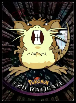 1999 Topps Pokemon TV 20 Raticate Foil LP - Image 1