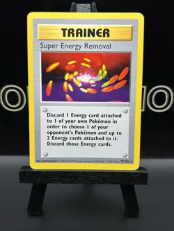 Pokemon - Base Set (Shadowless) Trainer Super Energy Removal 1999 - Image 2