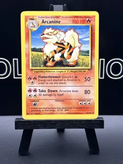 Pokemon - Arcanine - Uncommon - Base Set - 23/102 Regular WOTC MP - Image 2