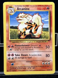 Pokemon - Arcanine - Uncommon - Base Set - 23/102 Regular WOTC MP - Image 3