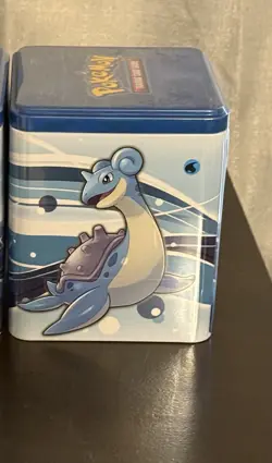 Pokemon TCG 2022 Water Type Stacking Collector Tin 3 Booster Packs New Sealed - Image 1