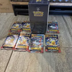 Pokemon TCG Surging Sparks Elite Trainer Box Factory Sealed Plus 7 Single Packs - Image 5
