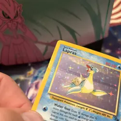 Lapras 10/62 Fossil Holo Pokemon MP-DMG - Image 2