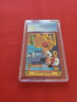 PRISTINE Pokemon: Ash Vs Pikachu #215 Carddass 1999 Vending Series 6 Japan - CGC - Image 3