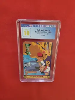 PRISTINE Pokemon: Ash Vs Pikachu #215 Carddass 1999 Vending Series 6 Japan - CGC - Image 4
