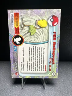 1999 Topps Pokemon TV Animation Series 1 Bellsprout #69 Blue Logo Non Holo - Image 2