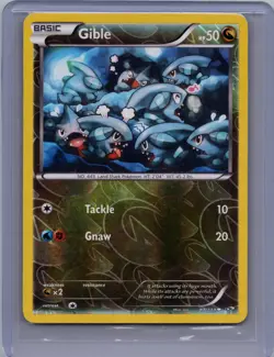Pokemon - Gible 94/113 - REVERSE HOLO - Legendary Treasures - NM/M - Image 1