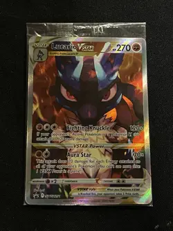 Pokemon TCG Lucario VSTAR SWSH291 SEALED Holo Black Star Promo Crown Zenith - Image 1