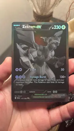 Zekrom EX 172/086 Black Bolt Secret Rare Pokemon SV - Image 3