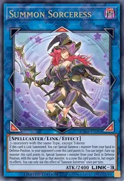 Yugioh! LP Summon Sorceress - JUMP-EN084 - Ultra Rare - Limited Edition Lightly - Image 1