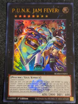 Yu-Gi-Oh! P.U.N.K. JAM FEVER! BLMM-EN051 1st Ed Emblazoned Ultra Rare Foil NM - Image 1