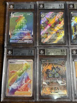 All Beckett Alt Art SAR/ Full Art English & Jpn 10x Pokemon Graded Card Lot #8 - Image 2