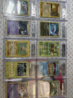 Pokemon 10x Graded Card Lot All Vintage Holos Beckett #12 - Image 1