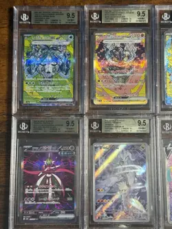 All Beckett Alt Art SAR/ Full Art English & Jpn 10x Pokemon Graded Card Lot #3 - Image 2