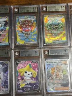 All Beckett Alt Art SAR/ Full Art English & Jpn 10x Pokemon Graded Card Lot #3 - Image 3