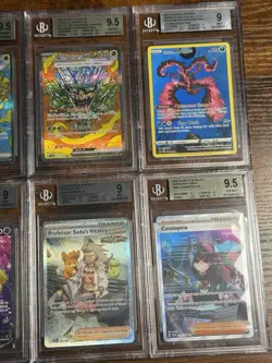 All Beckett Alt Art SAR/ Full Art English & Jpn 10x Pokemon Graded Card Lot #3 - Image 4