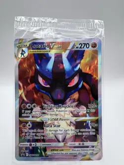 Lucario VSTAR SWSH291 - Sword & Shield Crown Zenith ETB Promo Pokemon Card - Image 1
