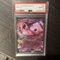 Mew ex 151/165 SAR sv2a Rare Pokemon Card Japanese 151 Card PSA 10 Gem Mint - Image 3