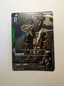 Wing Gundam Zero Alternate Art Foil - GD01-024 LR+ NM - Gundam TCG Card Game - Image 1