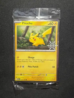 Sealed Pokemon TCG Snowflake Stamped Pikachu Holiday Calendar 025/165 Promo Card - Image 1